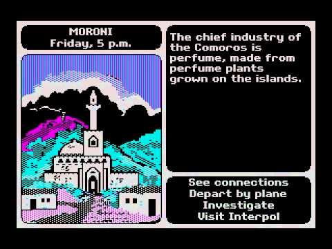 เกม DOS: Carmen Sandiego อยู่ที่ไหนในโลก (1985 Broderbund)