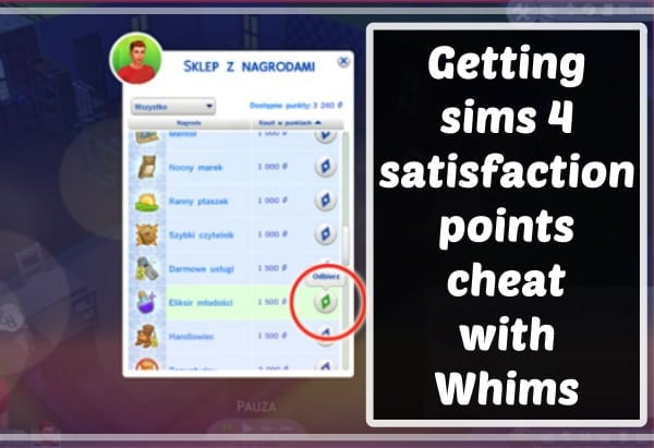 sims 4 cheat codes satisfaction points