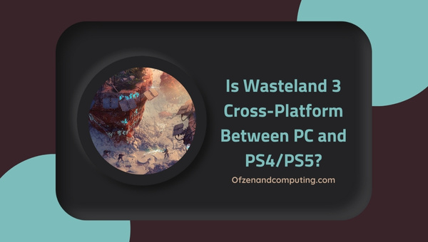 Is Wasteland 3 Cross-Platform Between PC and PS4/PS5?