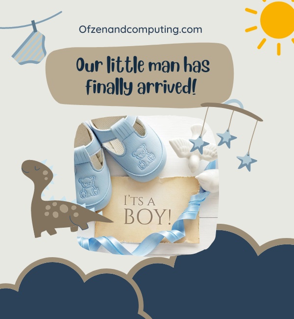 Baby Boy Announcement Captions for Instagram