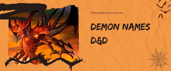 Demon Names D&D (2024)