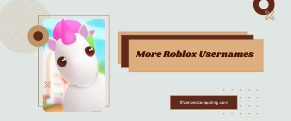 More Roblox Usernames Ideas (2024)