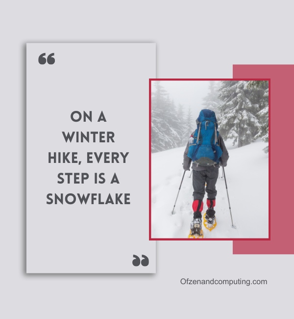 Snow Hiking Captions For Instagram (2024)