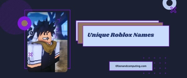 Unique Roblox Names Ideas 2024 (Usernames)