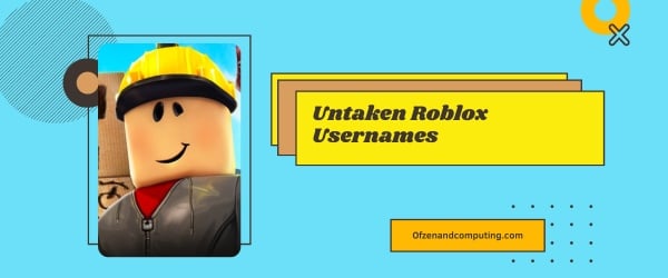 Untaken Roblox Usernames / Names Ideas 2024