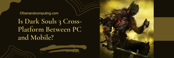 Ist Dark Souls 3 plattformübergreifend zwischen PC und Mobilgerät?