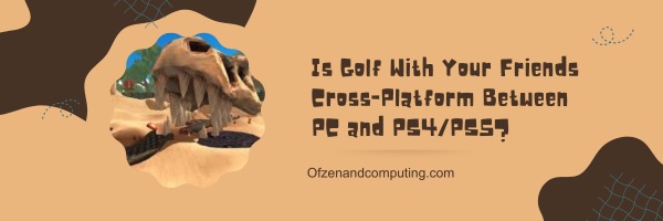 Golf With Your Friends é plataforma cruzada entre PC e PS4 PS5