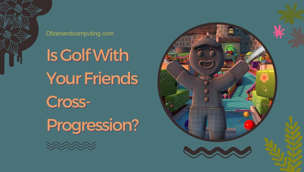 Progressão cruzada de golfe com seus amigos