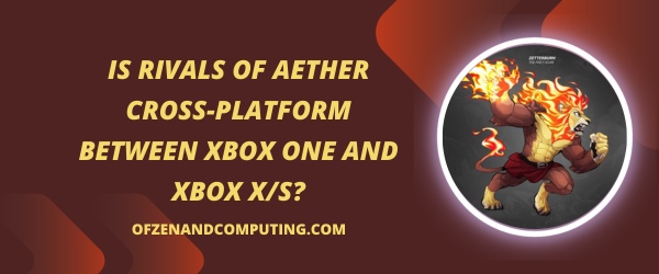 Является ли Rivals Of Aether кроссплатформенной игрой между Xbox One и Xbox Series X/S?
