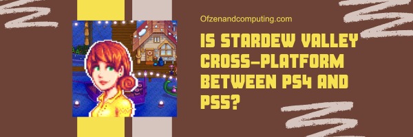 Is Stardew Valley Cross-Platform Between PS4 and PS5?