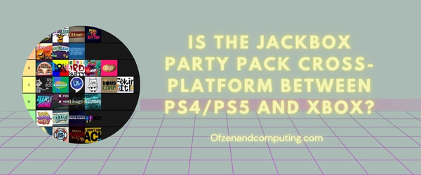 Is The Jackbox Party Pack Cross-Platform Between PS4/PS5 and Xbox?