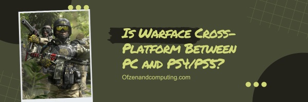 Ist Warface plattformübergreifend zwischen PC und PS4/PS5?