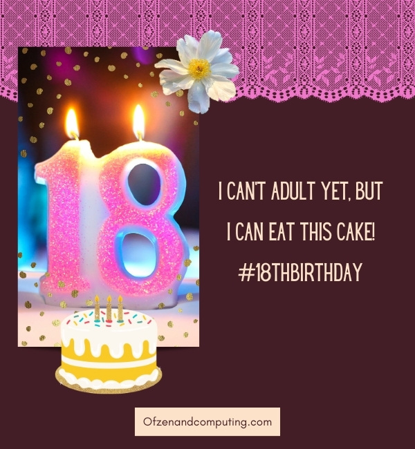 18th Birthday Cake Captions For Instagram (2024)
