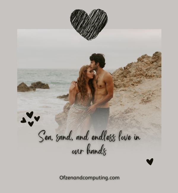 Beach Couple Captions For Instagram (2024)