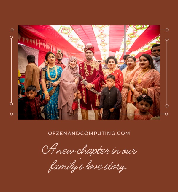 Family Wedding Captions For Instagram (2024)