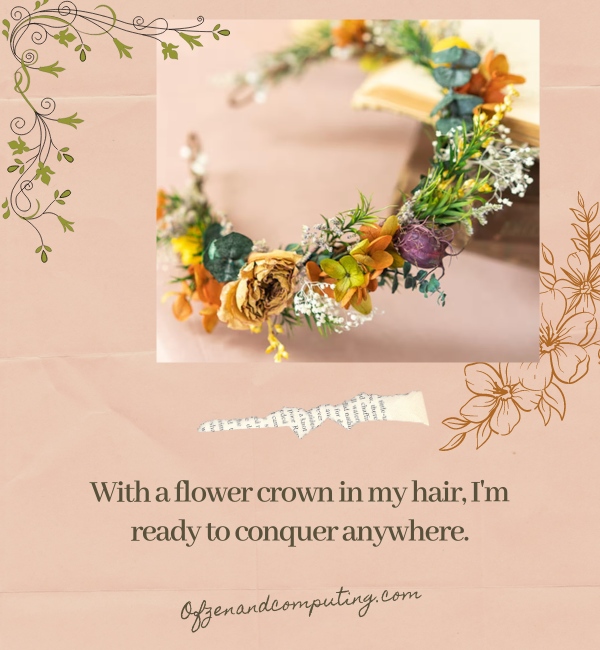 Flower Crown Captions For Instagram(2024)