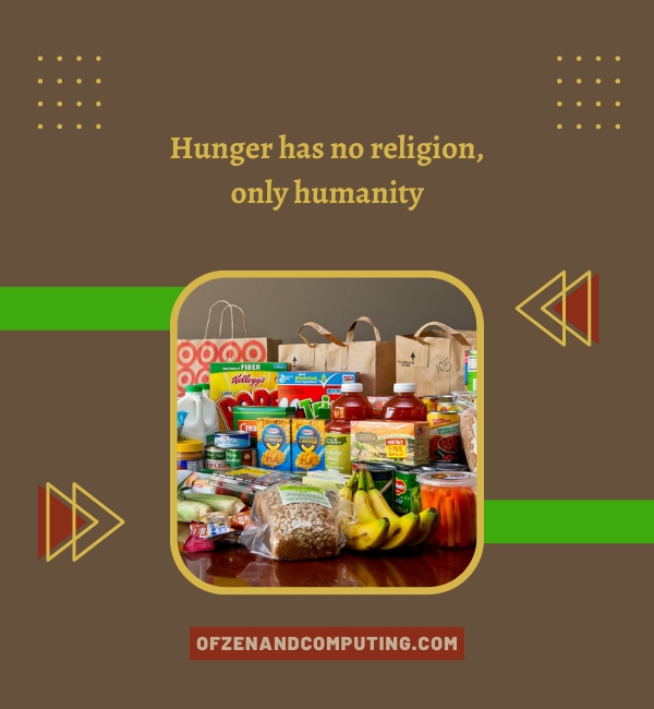 Food Donations Captions For Instagram 