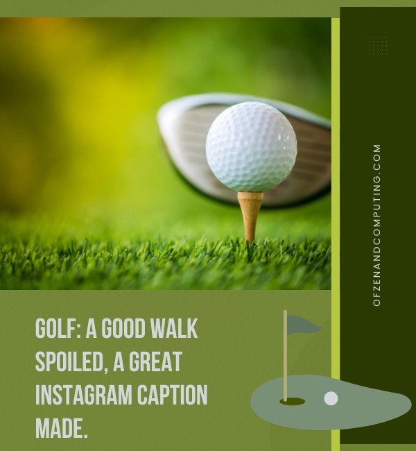 Golf Pun Captions For Instagram (2024)