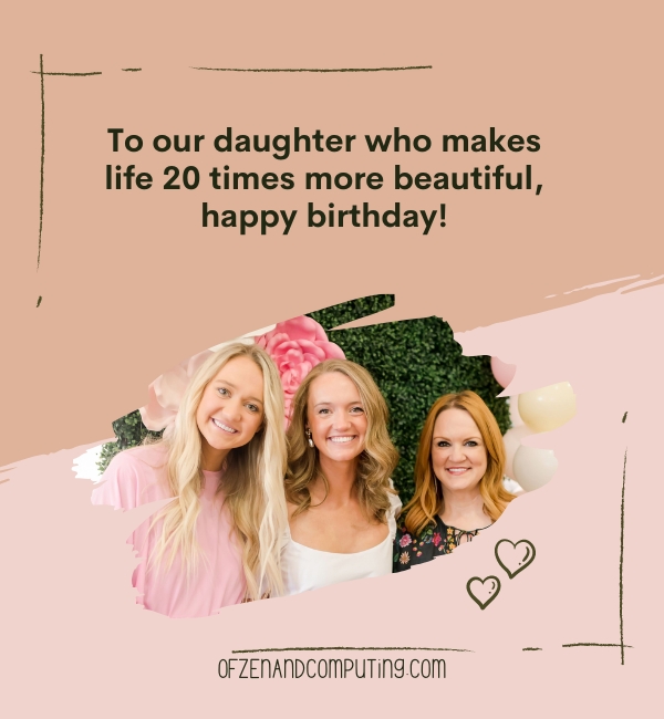 20th Birthday Instagram Captions For Daughter 