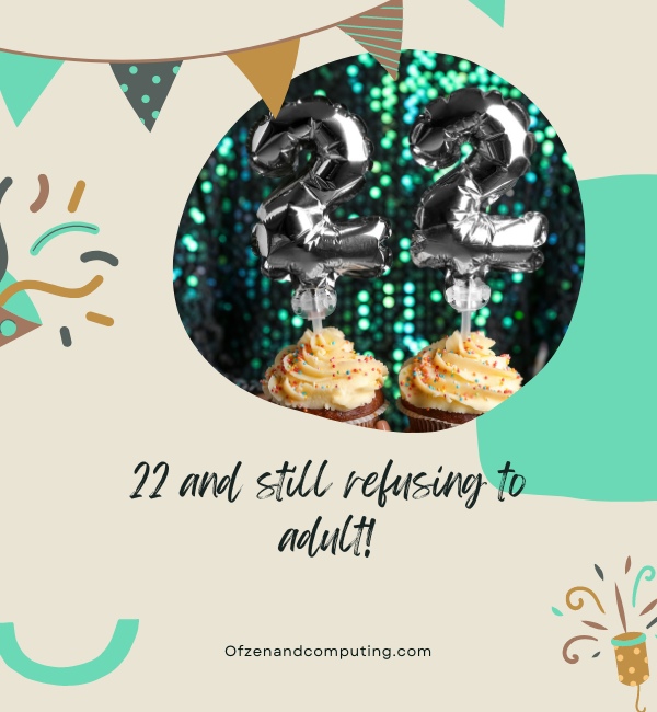 Funny 22nd Birthday Captions For Instagram (2024)