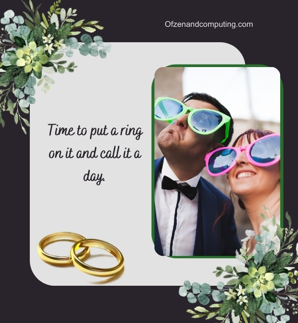 Funny Wedding Captions For Instagram (2024)