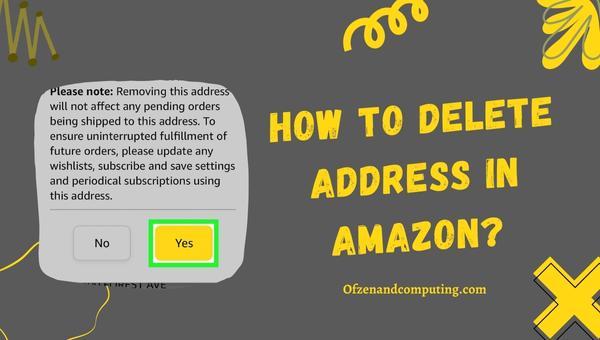 How to Delete Address in Amazon?