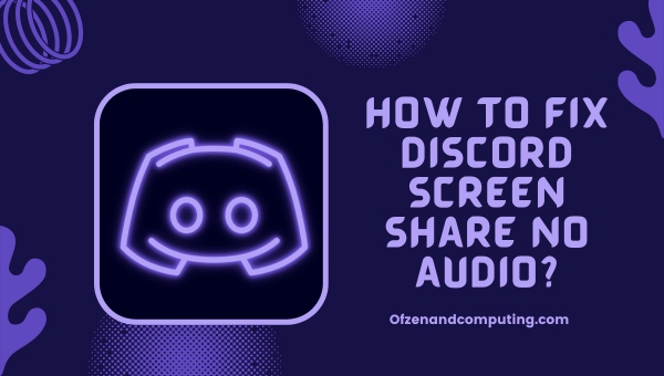 Discord Screen Share No Audio | 100% Working Fix ([nmf] [cy])