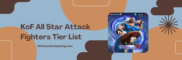 KoF All Star Attack Fighters List 2024: Unrelenting Powerhouses