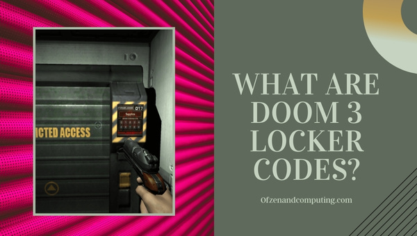 Que sont les codes de casier Doom 3 ?