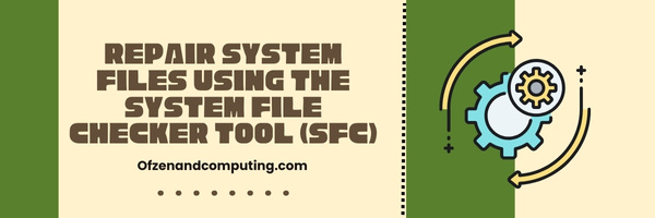 Repair System Files using the System File Checker Tool (SFC) - Fix WSL Error Code 0x80040326