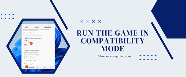 Run the Game in Compatibility Mode - Fix COD: Modern Warfare 2 Error Code 0x887a0005