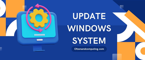 Обновите систему Windows — исправьте код ошибки Valorant VAL 5