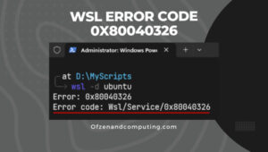 Исправить код ошибки WSL 0x80040326 в [cy] [10 лучших способов]