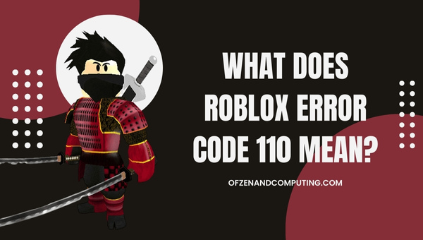 What does Roblox Error Code 110 mean?