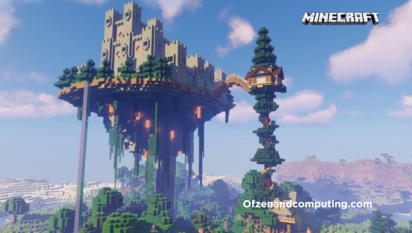 Ideia-1 de Castelo Flutuante de Minecraft