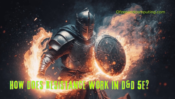 ¿Cómo funciona la resistencia en 5E D&D?