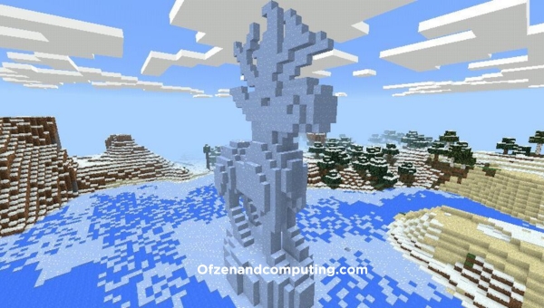 Фонтан-ледяная и снежная скульптура