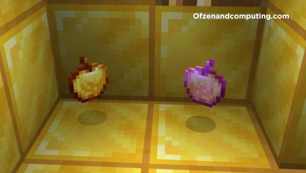 كيفية صنع تفاحة ذهبية في ماين كرافت