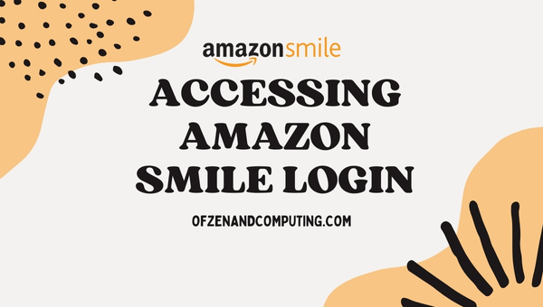 Accessing Amazon Smile Login