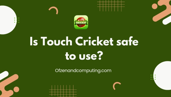 Is Touch Cricket safe to use?