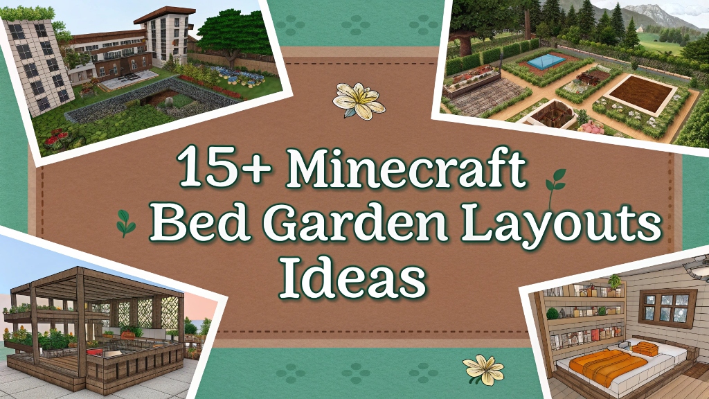 Minecraft Bed Garden Layouts Ideas