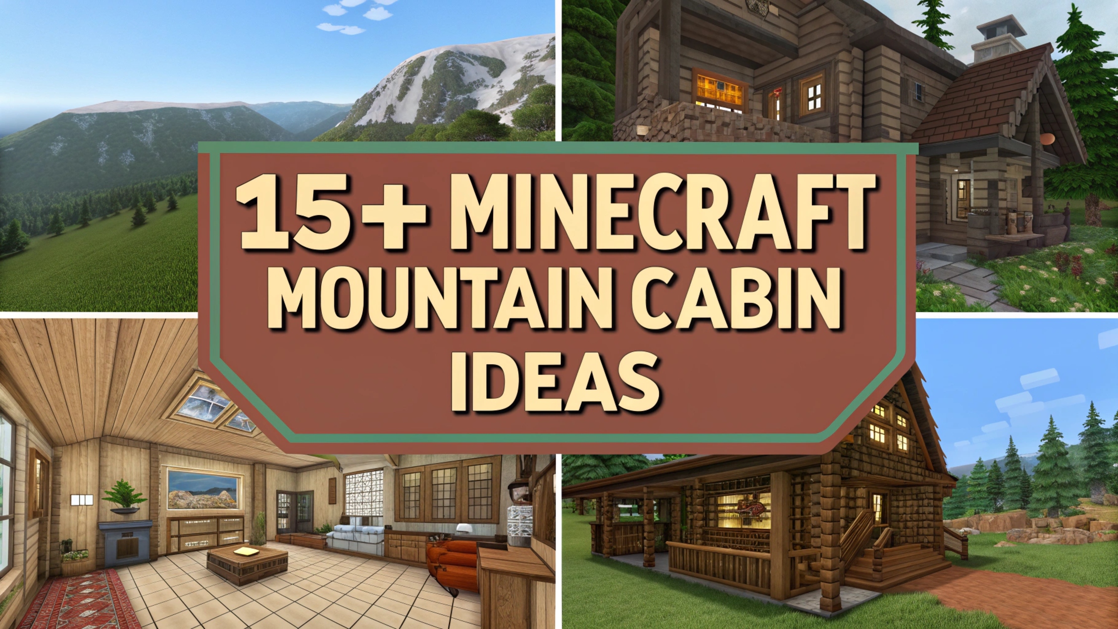 Minecraft Mountain Cabin Ideas