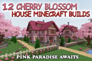 12 Cherry Blossom House Minecraft Builds