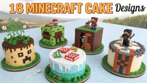 18 Minecraft Cake Designs