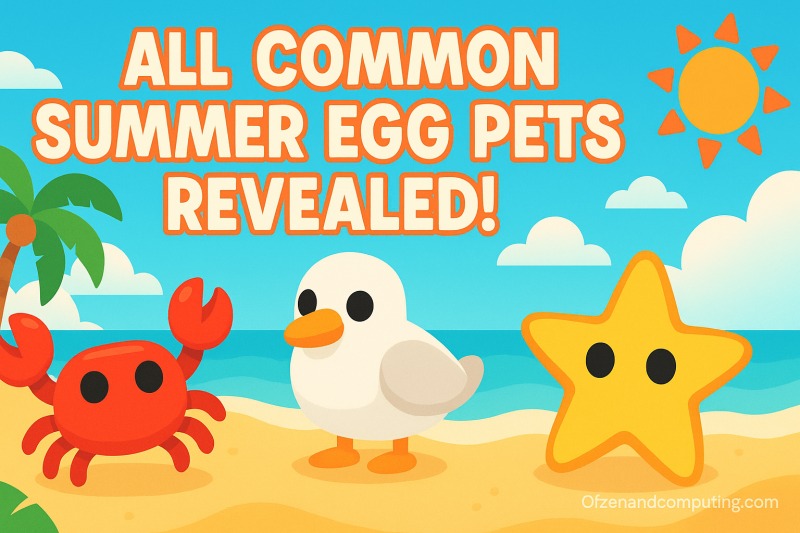 All 3 Common Summer Egg Pets in Grow a Garden Roblox 2025