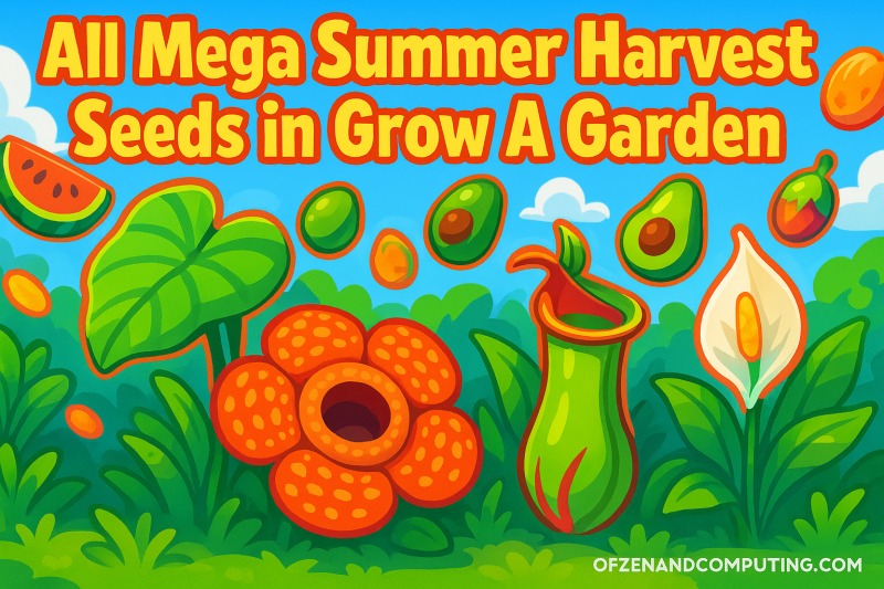 All Mega Summer Harvest Seeds in Grow A Garden
