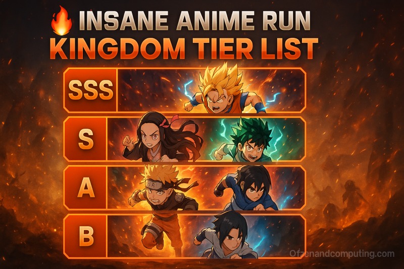 Anime Run Kingdom Tier List (2025) Best Units Ranked