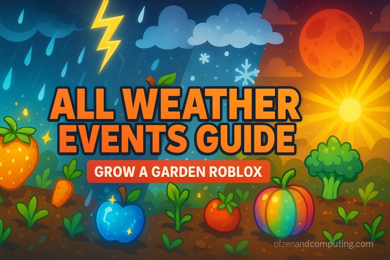Grow a Garden Weather Events Guide (2025) All 25+ Types