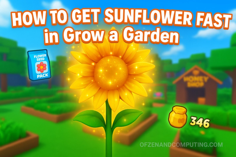 How to Get Sunflower FAST in Grow a Garden Roblox