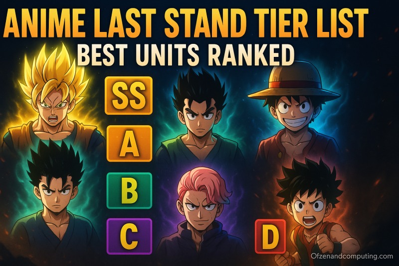 Roblox Anime Last Stand Tier List (2025) Best Units